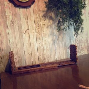 Hand carved antique book shelves